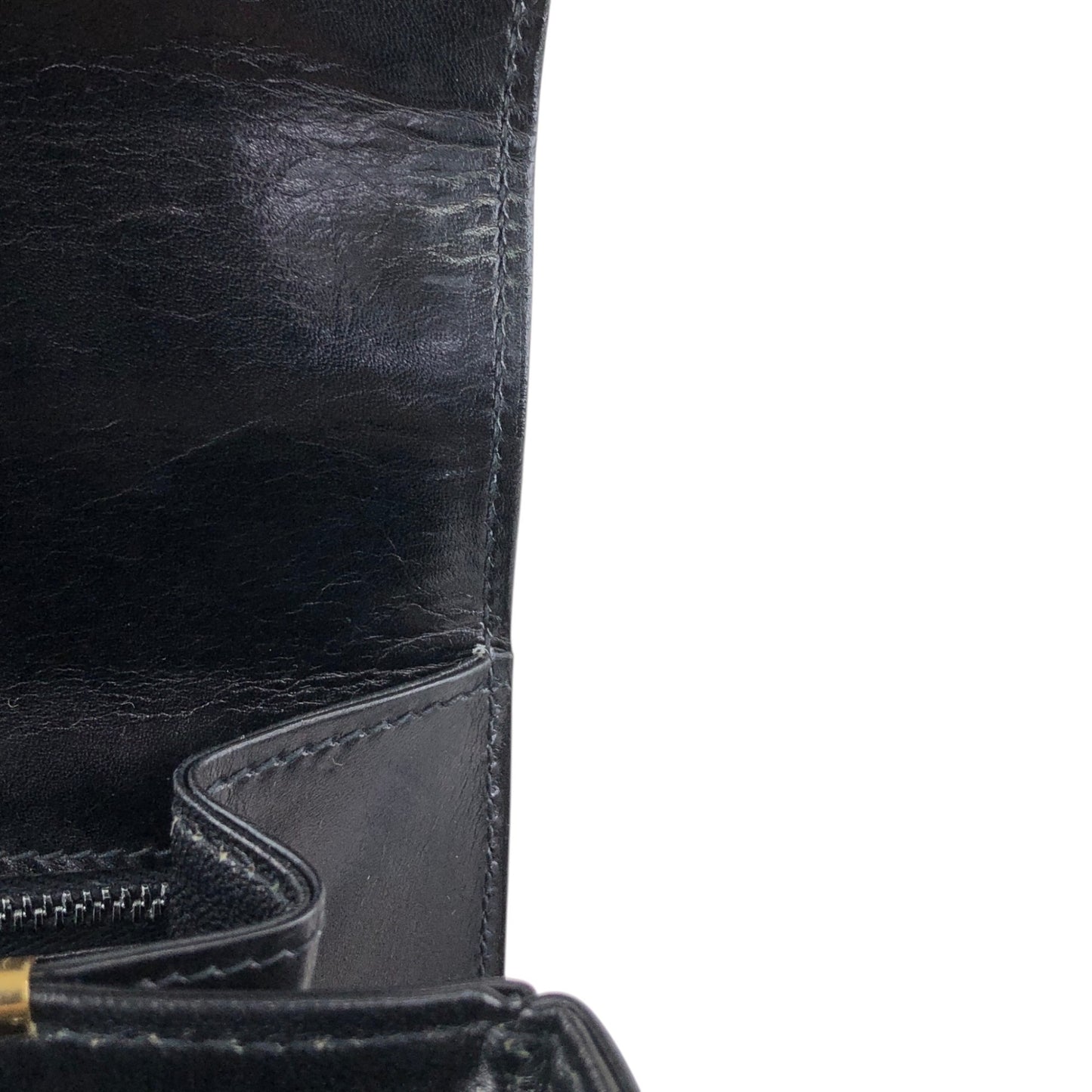 CELINE Triomphe Shoulder bag Black Vintage hvk6su
