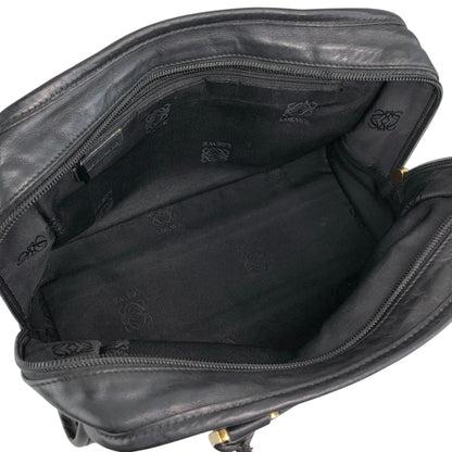LOEWE Amazona28 Anagram Handbag Boston bag Black Vintage bda233