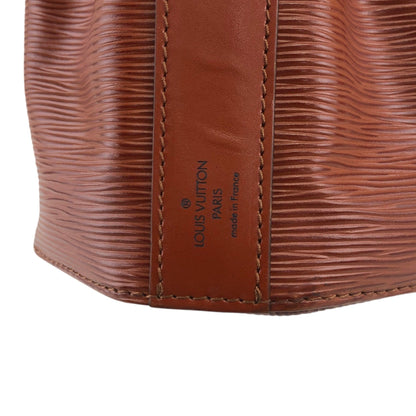LOUIS VUITTON Epi Drawstring Shoulder bag Brown Vintage ij3uzs
