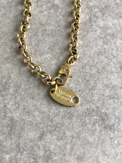 Vivienne Westwood Necklace Gold Vintage gr2yyt