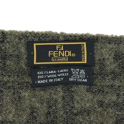 FENDI Zucca Scarf Khaki Vintage 6s46dp