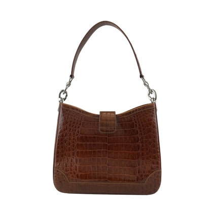 CELINE Gancini Shoulder bag Brown Vintage zaumvu