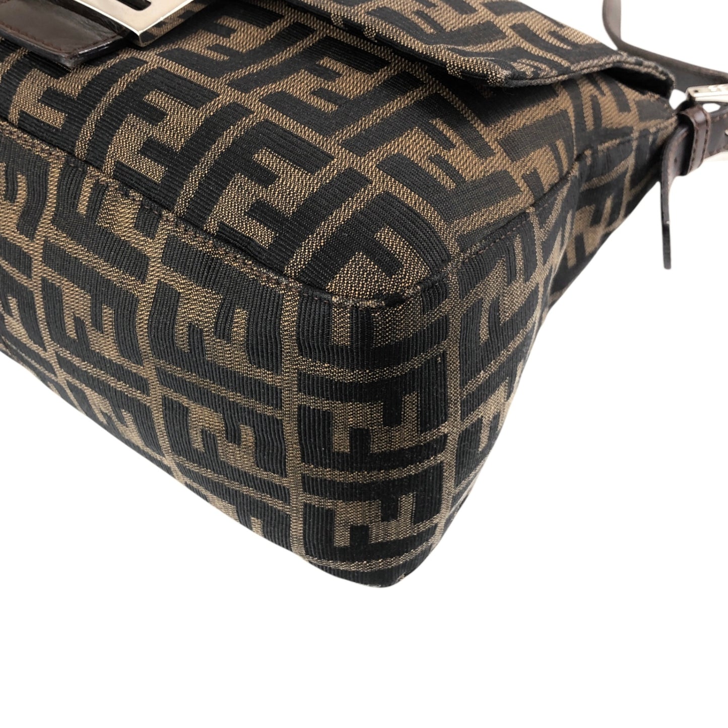 FENDI Zucca Mamma Baguette Shoulder bag Brown Vintage mrnknx