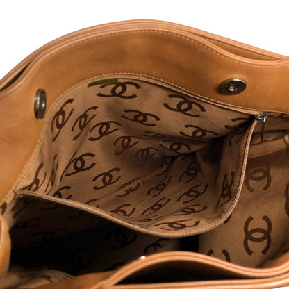 CHANEL Coco Mark Totebag Brown Vintage xu5xvk