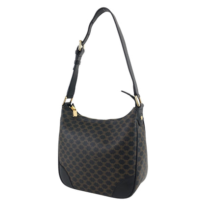 CELINE Macadam Shoulder bag Black Vintage kibhz7