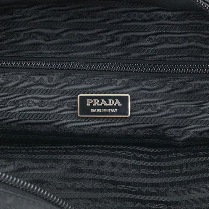 PRADA Tessuto Triangle Logo Totebag Black Vintage gy3es2