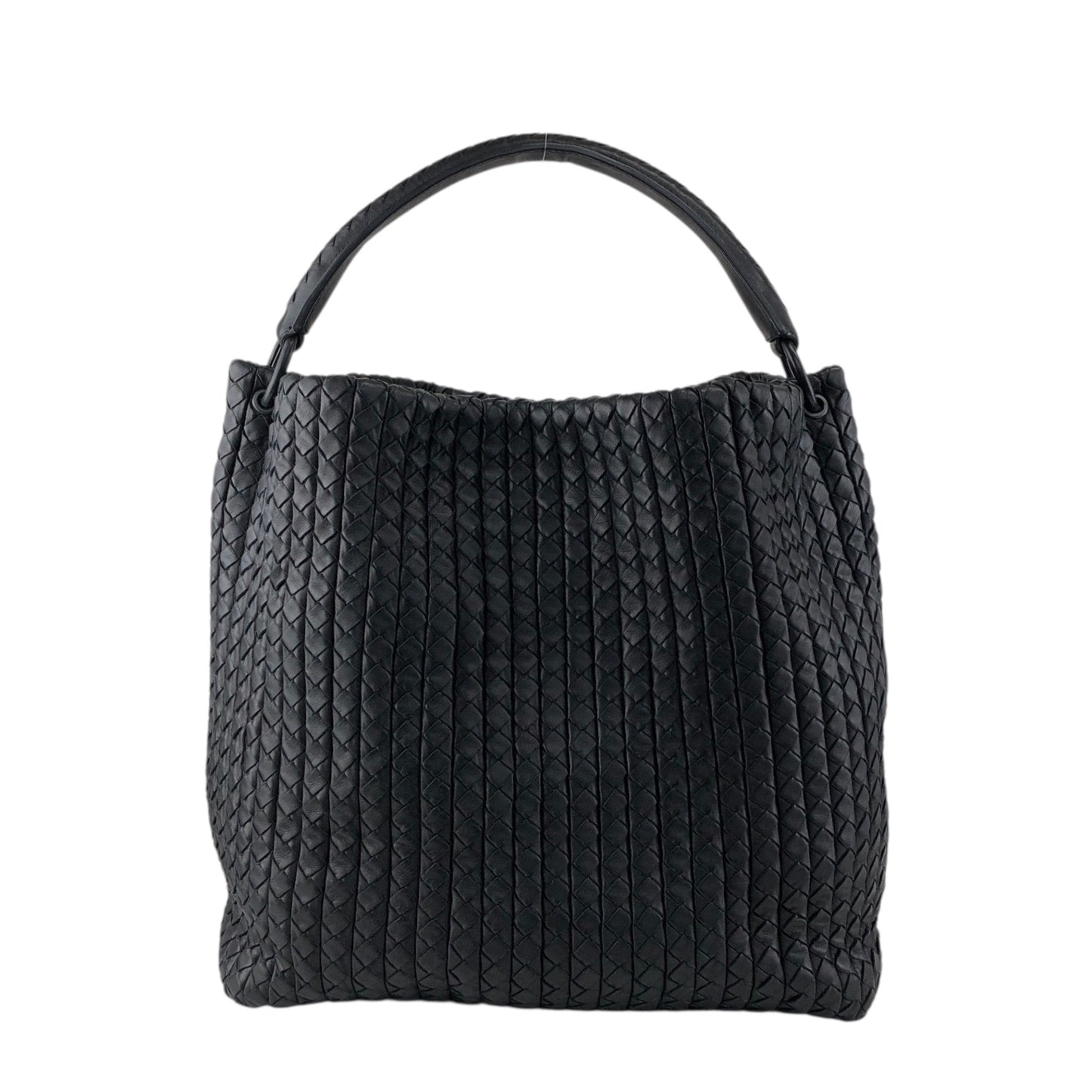Bottega Veneta Intrecciato Handbag Black Vintage 5bnku4