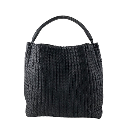 Bottega Veneta Intrecciato Handbag Black Vintage 5bnku4