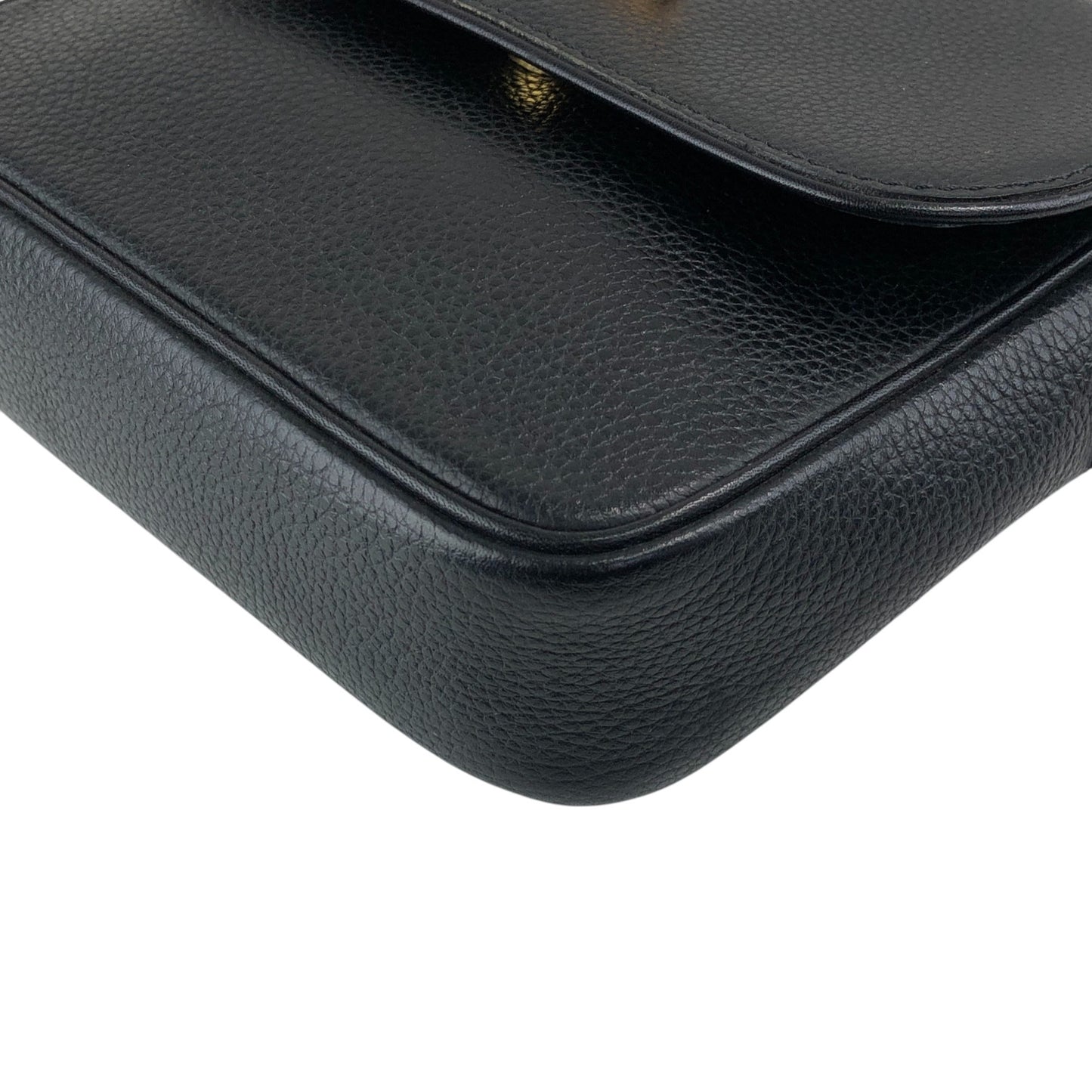 CELINE Toggle Clasp Shoulder bag Black Vintage 6i3ni8