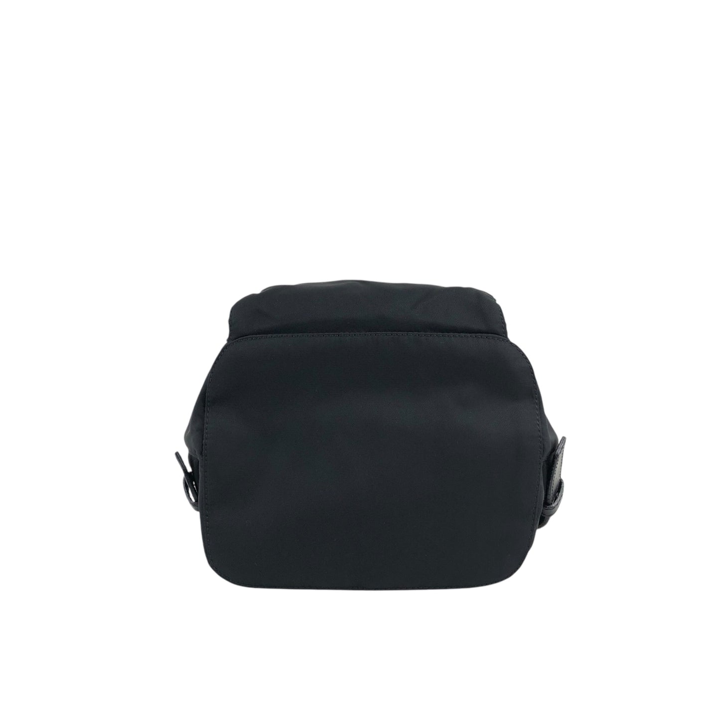 PRADA Triangle Logo Front Pocket Backpack Black Vintage wwwtfy