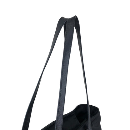 PRADA Tessuto Triangle Logo Totebag Black Vintage 3zhhwr