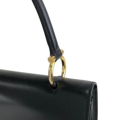 CELINE Gancini Handbag Black Vintage pvi8pi