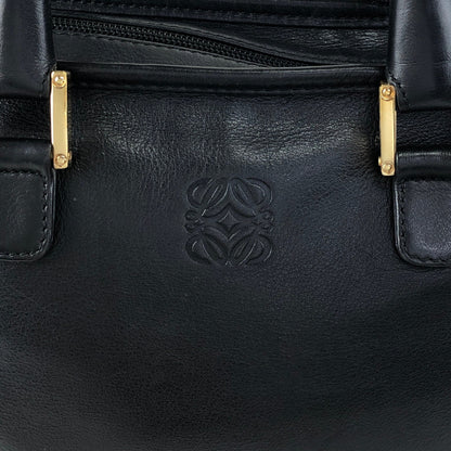 LOEWE Amazona Anagram Small Boston bag Handbag Black Vintage jeeyya