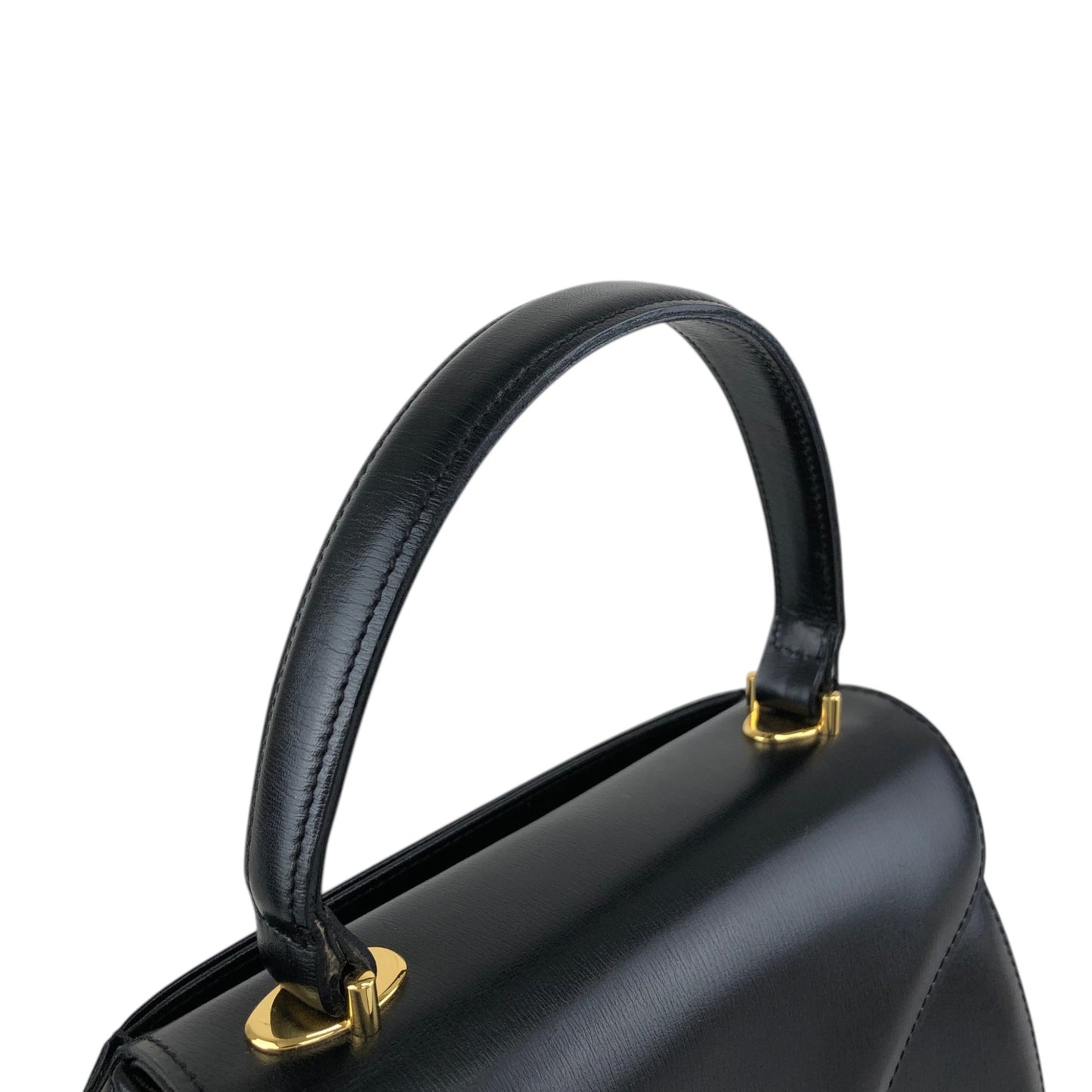 GIVENCHY Top Handle Handbag Black Vintage 8gf8y4