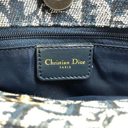 Christian Dior Trotter Handbag Totebag Navy Vintage 3vajvh