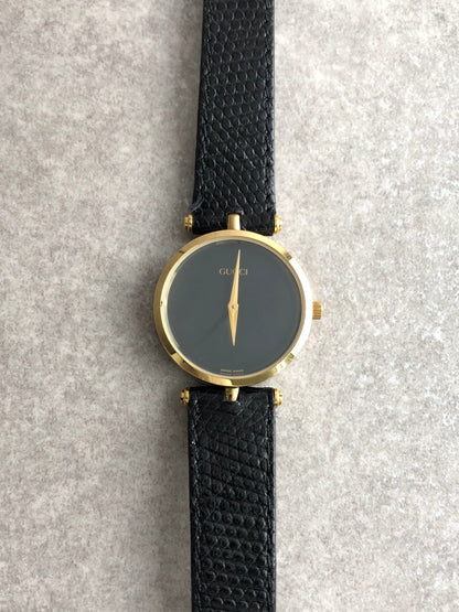 GUCCI Quartz Watch Black Vintage gipjhw