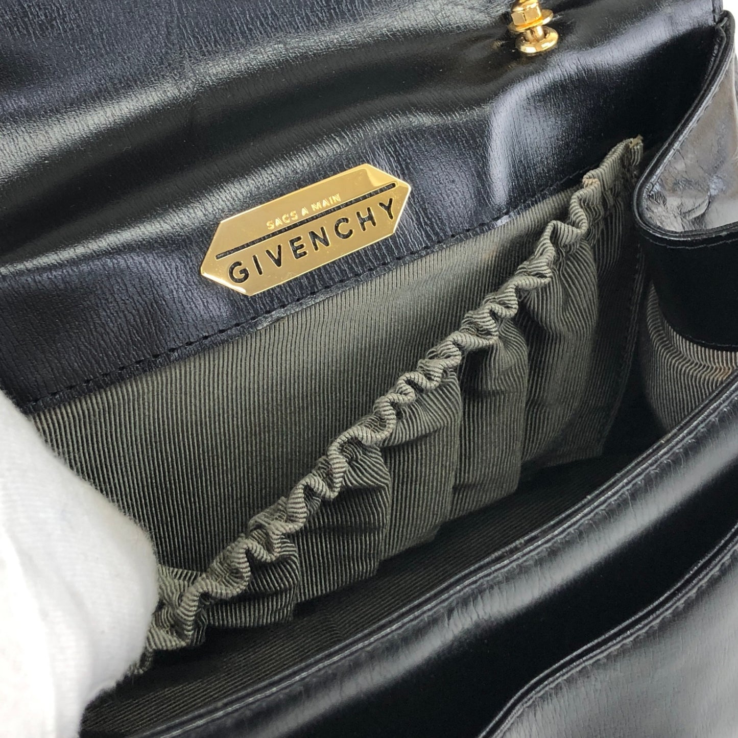 GIVENCHY Handbag Black Vintage vaswcb