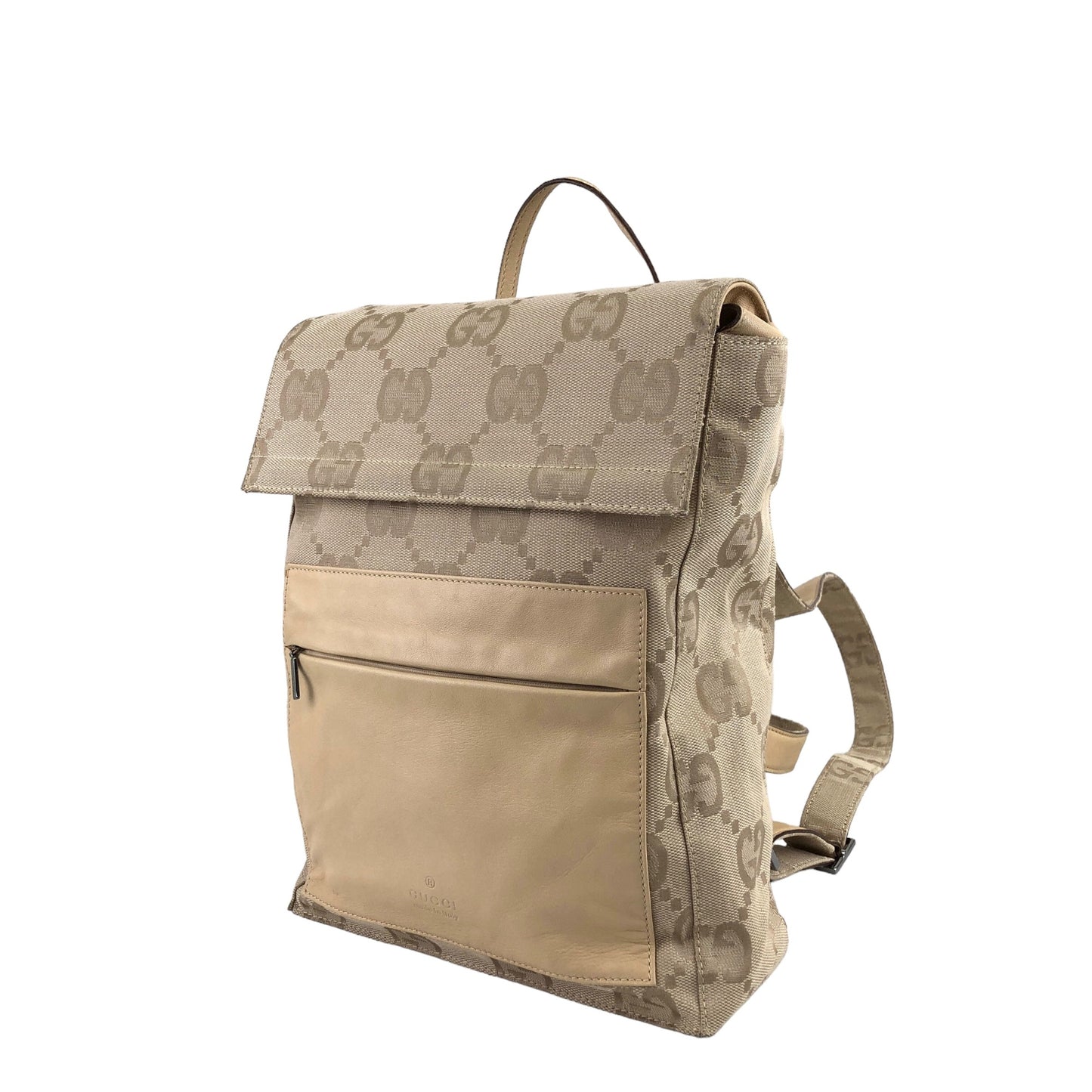 GUCCI GG Pattern Backpack Beige Vintage pyhijz