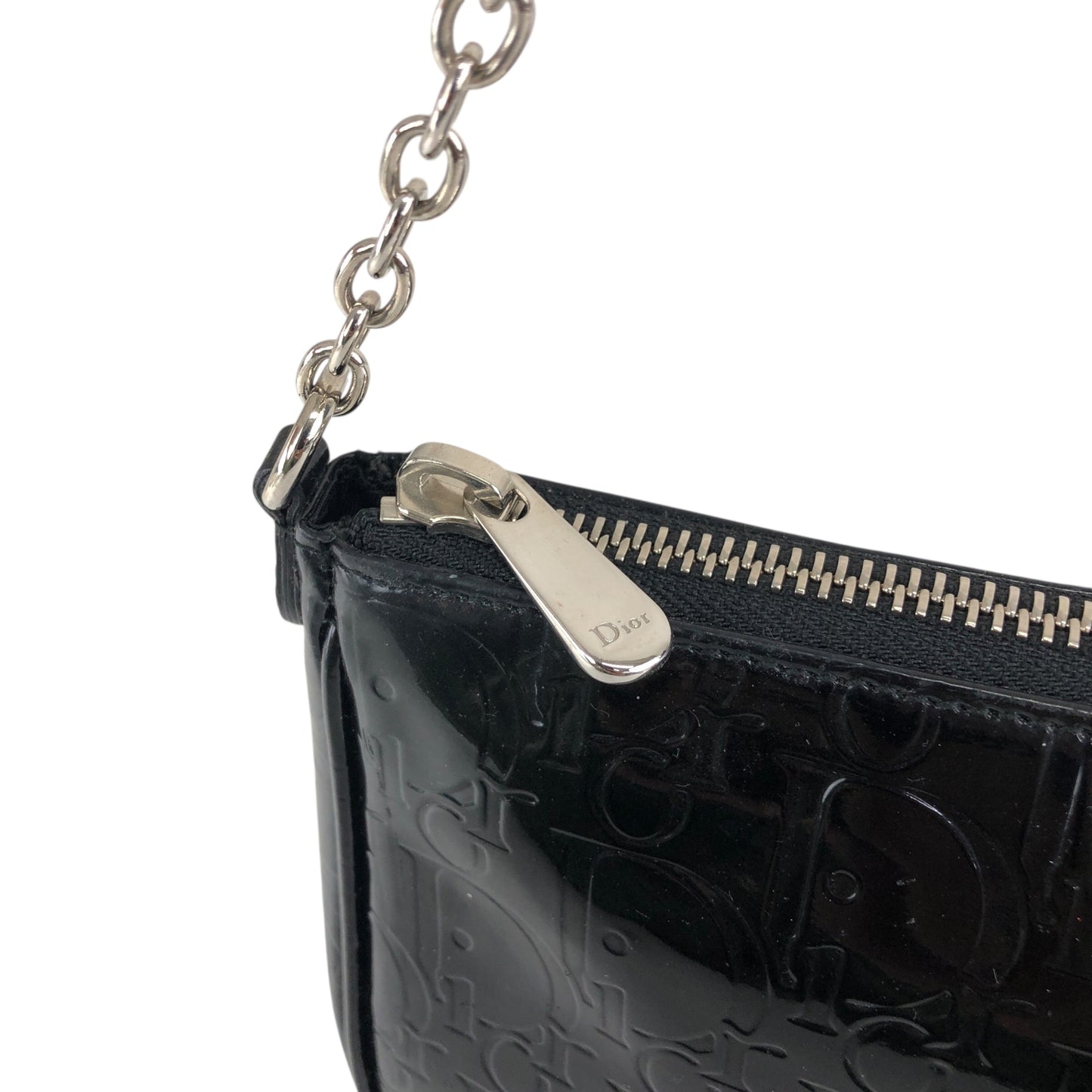 Christian Dior Trotter Small Chain Handbag Black Vintage 5zy6xf