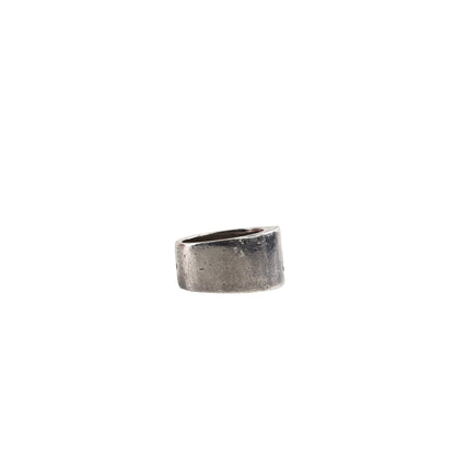 HERMES Logo Ring Silver Vintage c5irig