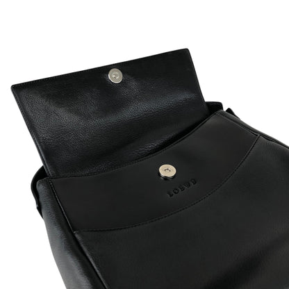 LOEWE Logo Embossed Shoulder bag Black Vintage mxivwm