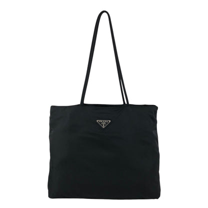 PRADA Tessuto Triangle Logo Totebag Black Vintage rp4ywn