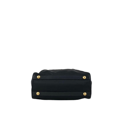 PRADA Triangle Logo Two-way Small Boston bag Shoulder bag Black Vintage 8z5ju7