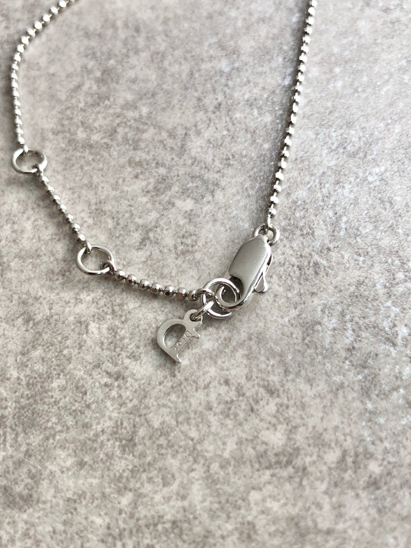 Christian Dior Logo Bracelet Silver Vintage 5ynpw5