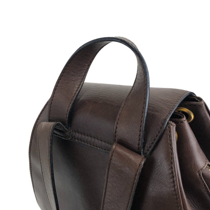 CELINE Logo Backpack Brown Vintage bw7ed4