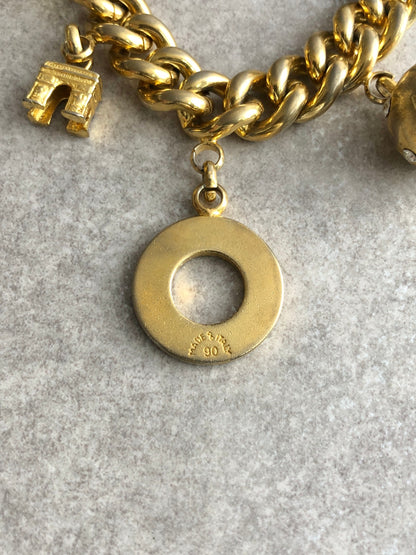 CELINE Arc de Triomphe Bracelet Gold Vintage stmihz