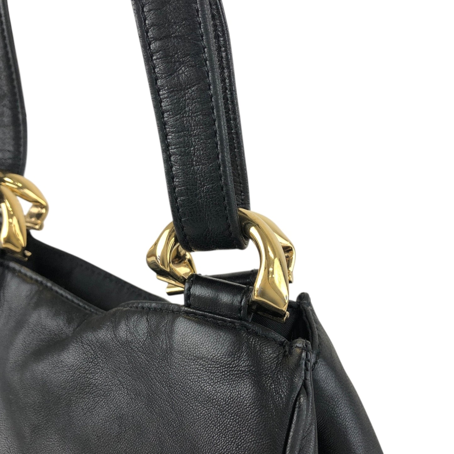 LOEWE Anagram Shoulder bag Black Vintage g6acrx