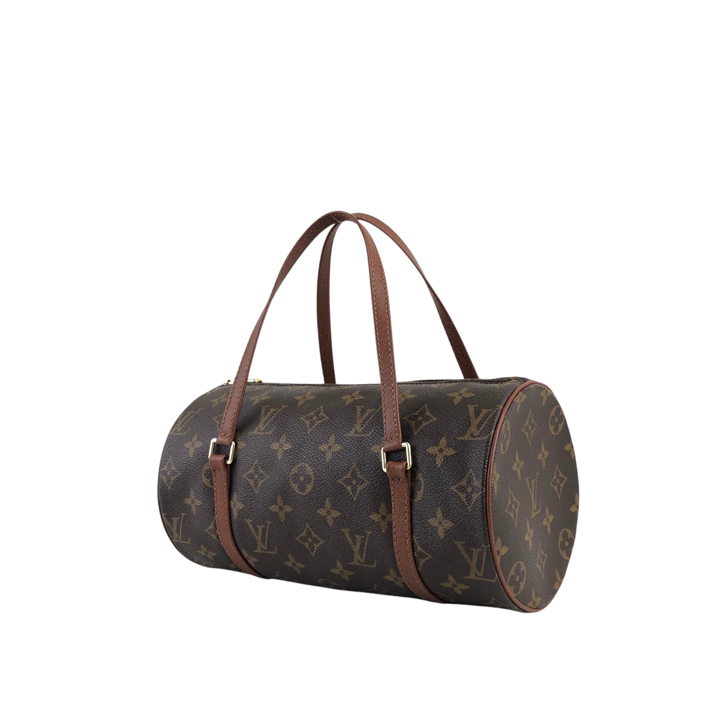 LOUIS VUITTON Monogram Handbag Brown Vintage s8bvhc