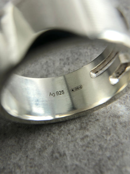GUCCI SILVER925 Ring Silver Vintage ghjauk