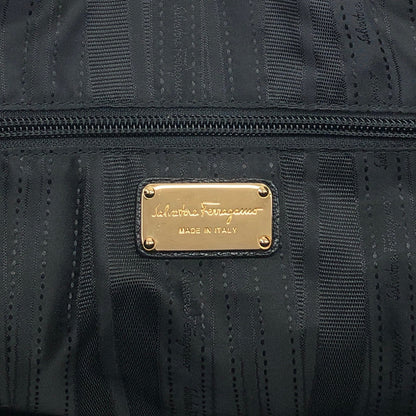 Salvatore Ferragamo Gancini Handbag Black Vintage vbxnke