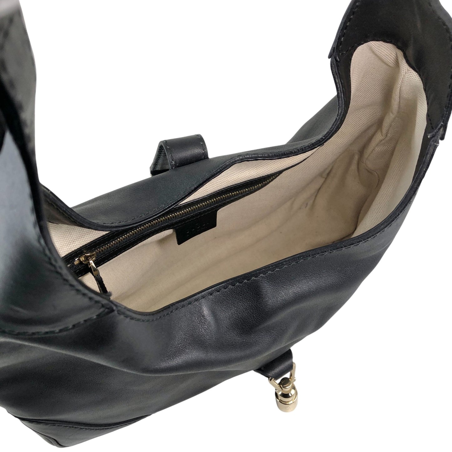 GUCCI Jackie Shoulder bag Black Vintage k7dm3y