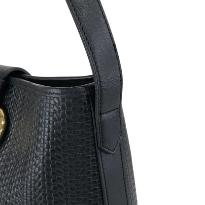 Christian Dior Logo Shoulder bag Black Vintage ysncmj