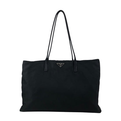 PRADA Tessuto Triangle Logo Totebag Black Vintage a5e385