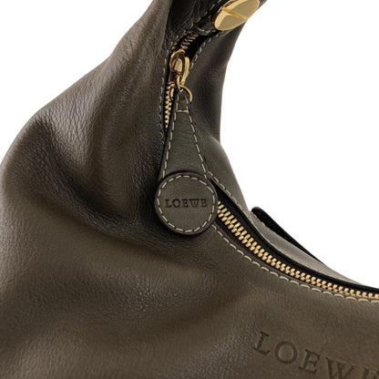 LOEWE Logo Embossed Shoulder bag Brown Vintage fsvn5t