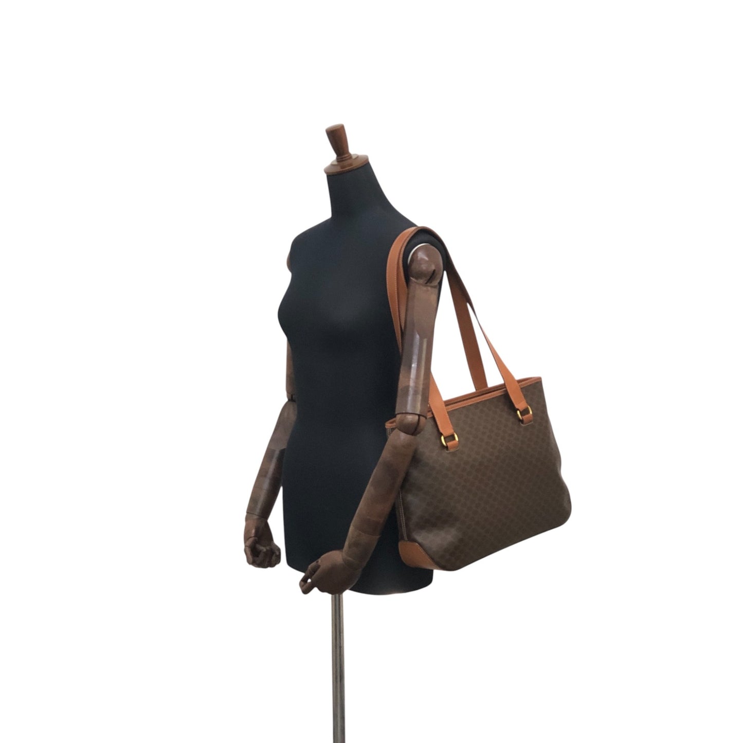 CELINE Macadam Totebag Brown Vintage iticcu