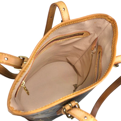LOUIS VUITTON Monogram Handbag Brown M42238 Vintage wxysxm