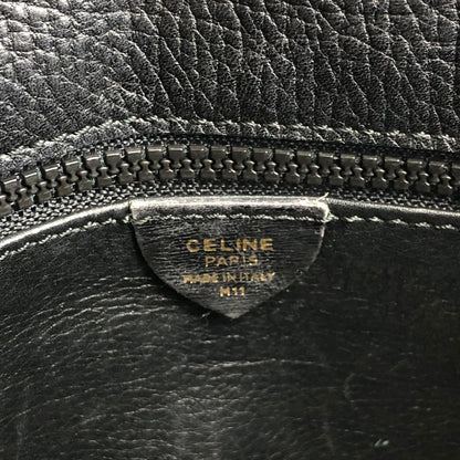 CELINE Circle Logo Shoulder bag Black Vintage bz4cv2