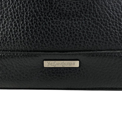 Yves Saint Laurent Logo Handbag Black Vintage zcepw5