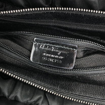 Salvatore Ferragamo Ribbon Handbag Black Vintage xucsbe