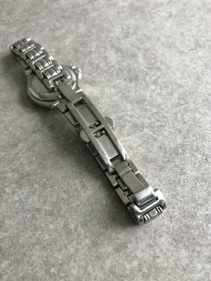 GUCCI Logo Quartz Watch Silver 9040L Vintage hmjs4w