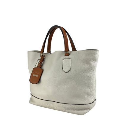 GUCCI Logo Totebag Ivory×Brown Vintage rc7r6c