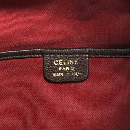 CELINE Toggle Clasp Drawstring Shoulder bag Brown Vintage 4cufh5