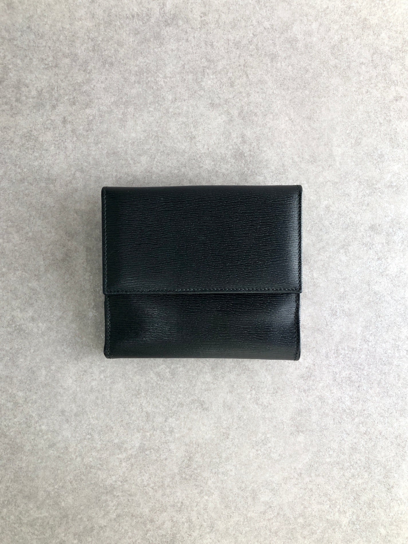 GUCCI Jackie Folded Wallet Black 035・3661・2169 Vintage p7c8tb