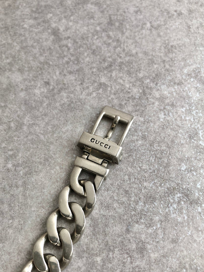 GUCCI Chain Watch Silver Vintage g4ucmw