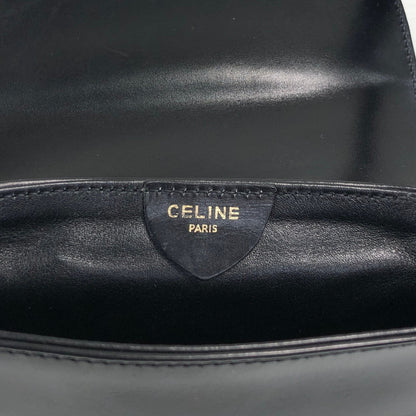 CELINE Blason Small Shoulder bag Black Vintage v56cia