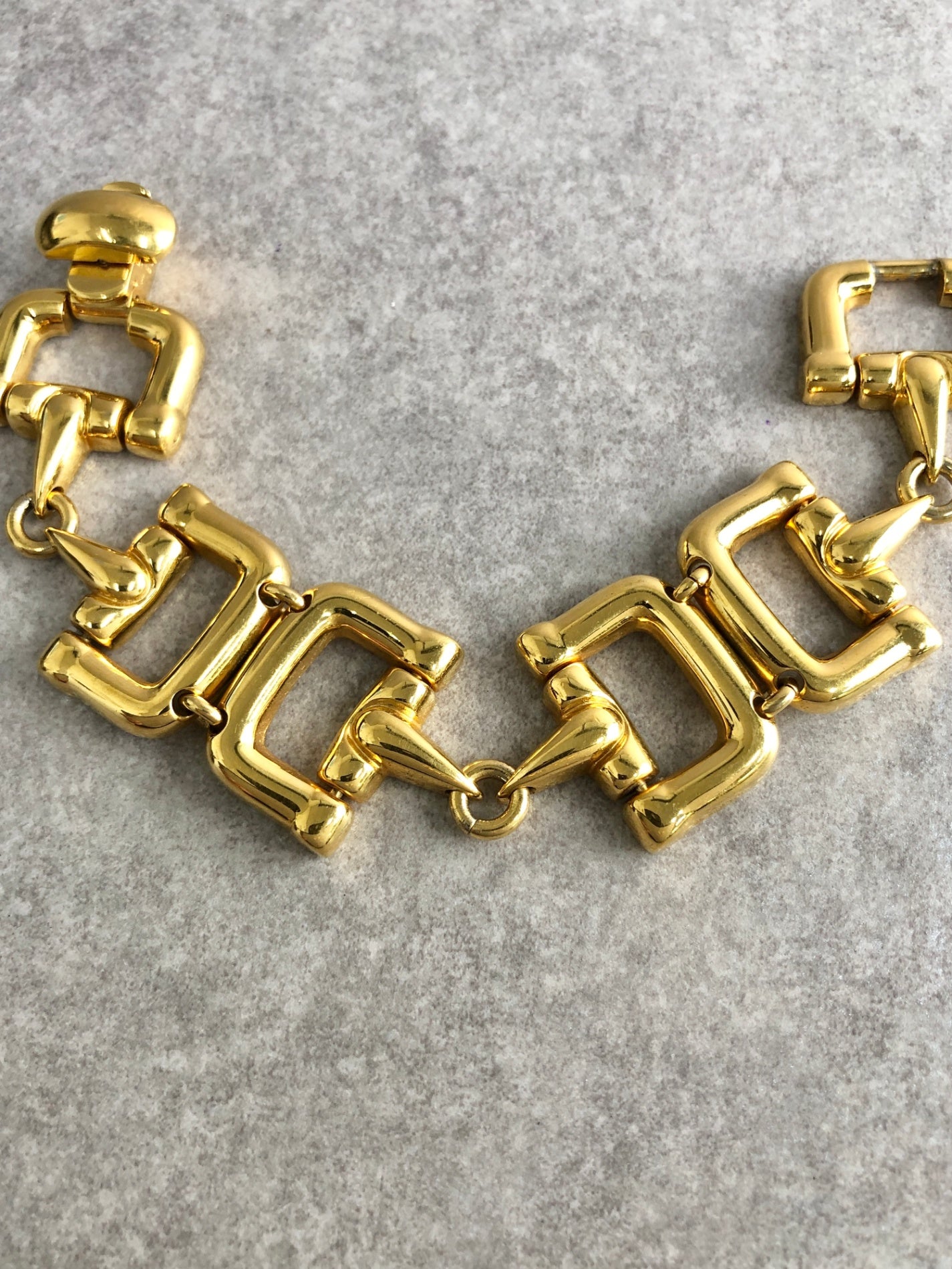 GUCCI Horse Bit Tom Ford Era Bracelet Gold Vintage xc7jci
